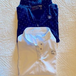 Equestrian riding shirts girls size 10
